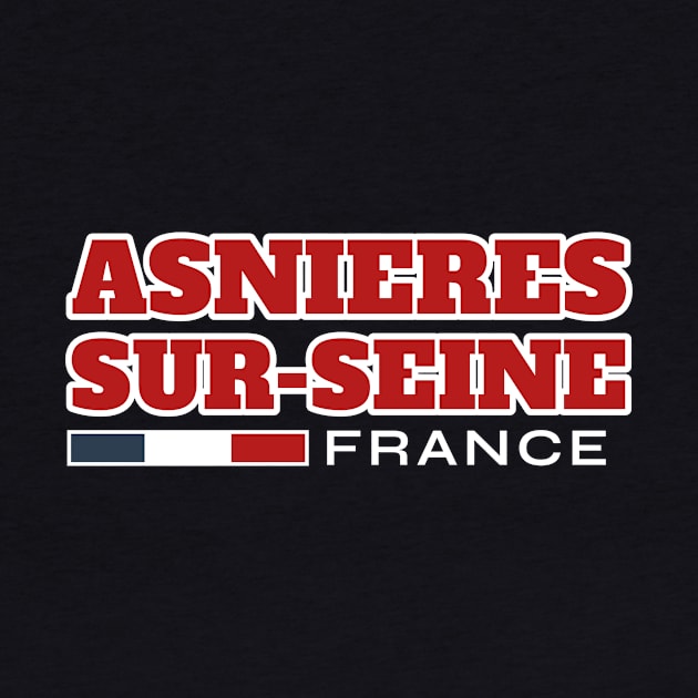 Asnieres-sur-Seine France Retro by urban-wild-prints